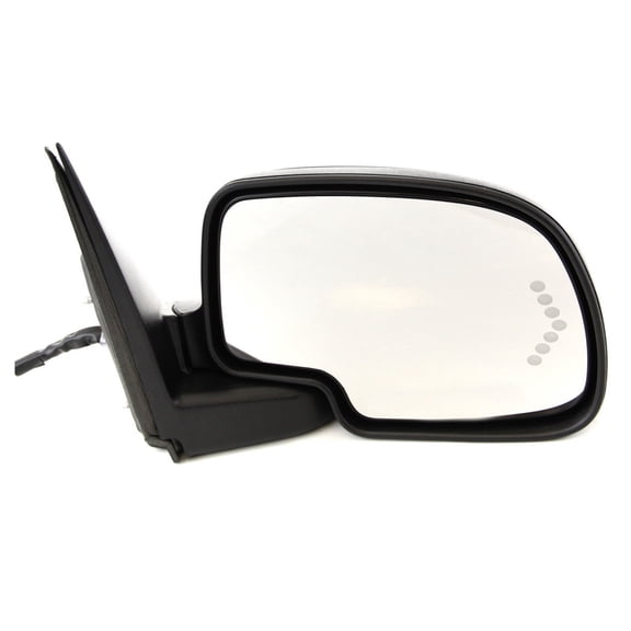 For Chevy Silverado 1500 2003 2004 2005 2006 2007 Door Mirror Passenger Side Power Glass Power Folding Heated Glass | w/ Turn Signal on Glass | w/ Puddle Light | Paint to Match | GM1321373 | 88980722