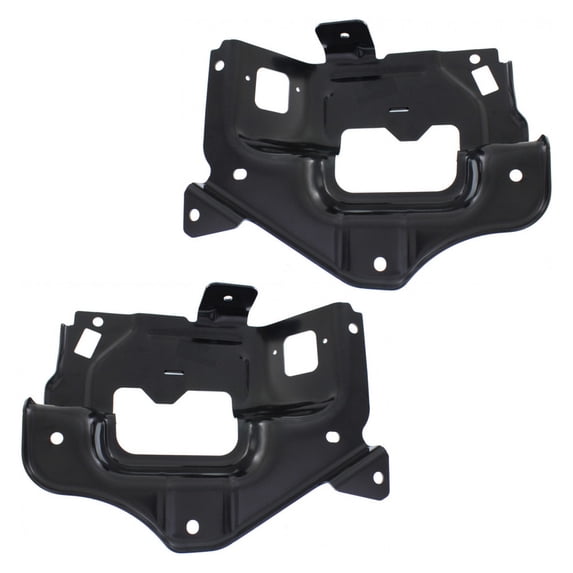 For Chevy Silverado 1500 2014 2015 Bumper Mounting Bracket Driver and Passenger Side | Pair Front | Inner | Made of Steel | CAPA | Replacement For GM1066198, GM1067198 | 22944861, 191275756904