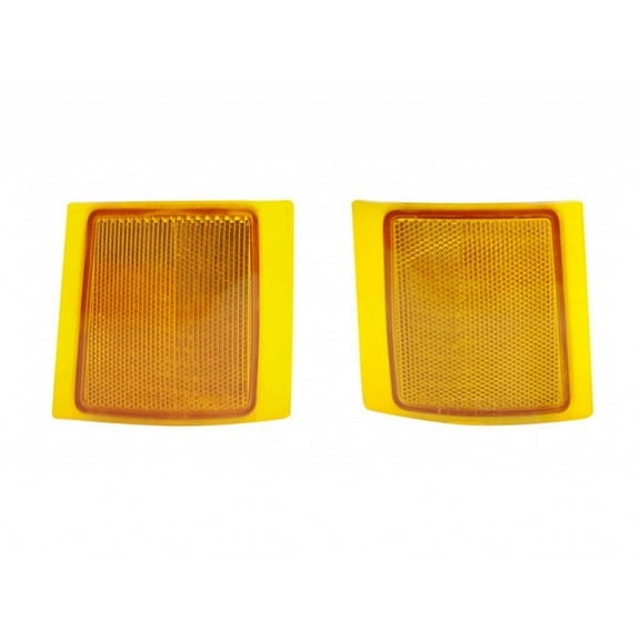 For Chevy Silverado 1500 HD 2001 2002 Side Marker Light Driver and Passenger Side | Pair | Upper | 2pc Design w/Dual Sealed Beam or Composite Headlight | CAPA | GM2550143, GM2551143 | 5977459, 597746