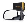 thumbnail image 1 of For Chevy Silverado 1500/Silverado 2500 1999 2000 2001 2002 Door Mirror Driver Side | Power Glass | Non-Heated | Manual Folding | Chrome Cover | Non-Towing | Foldaway | Standard | GM1320174 | 1517224, 1 of 9