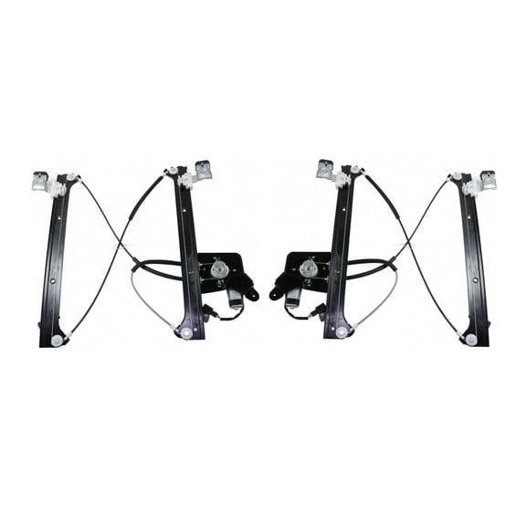 For Chevy Silverado 2500 HD 2001-2006 Power Window Regulator and Motor Assembly Driver and Passenger Side | Pair | Rear | GM1550114, GM1551114 | 15135970, 19301981, 19301980