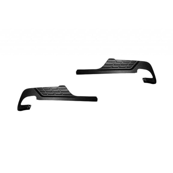 For Chevy Silverado 2500 HD 2007 2008 2009 2010 Bumper Step Pad Driver and Passenger Side | Pair | Rear | Outer | w/ Single Rear Wheel | GM1191126, GM1191127 | 22792258, 22792259