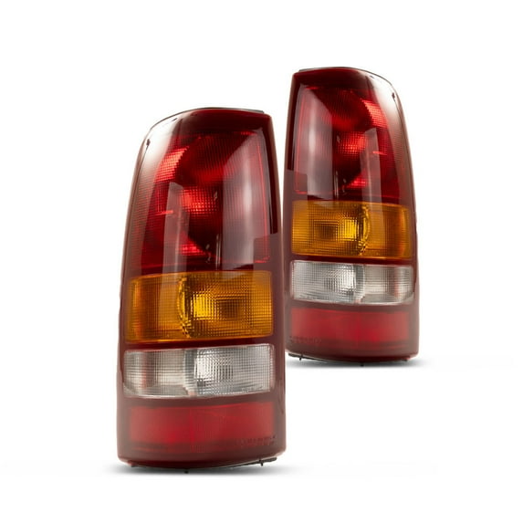 For Chevy Silverado 2500 HD Tail Light Assembly 2001 2002 Pair Driver and Passenger Side CAPA Certified Replacement For GM2800186, GM2801186 | 19169017, 19169018