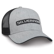 Chevy Silverado 3D Badge Gray & Mesh Hat