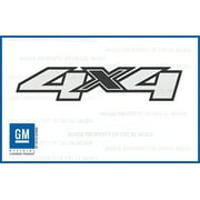 Chevy Silverado 4x4 Decals Stickers - F 2007 - 2013 bed side 1500 2500 HD set of 2