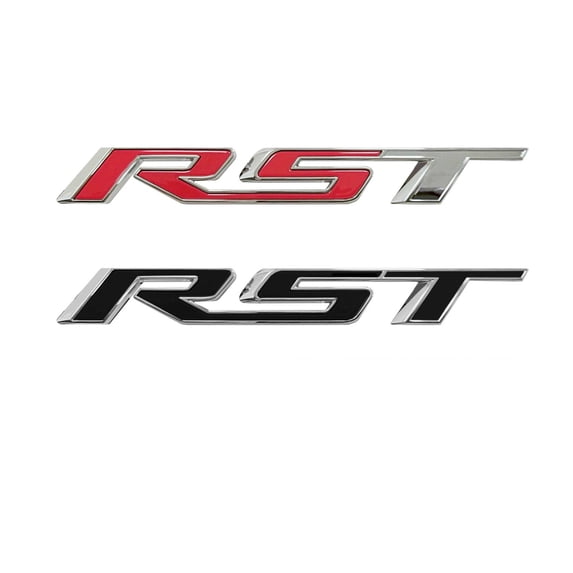 Chevy Silverado Black RST Tailgate Emblem INSERT LETTERS 2019-2026 Set ...