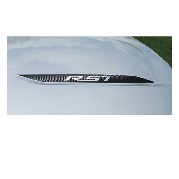 Chevy Silverado Carbon Fiber RST Hood Decals 2019-2026 Set of 2 GM Licensed