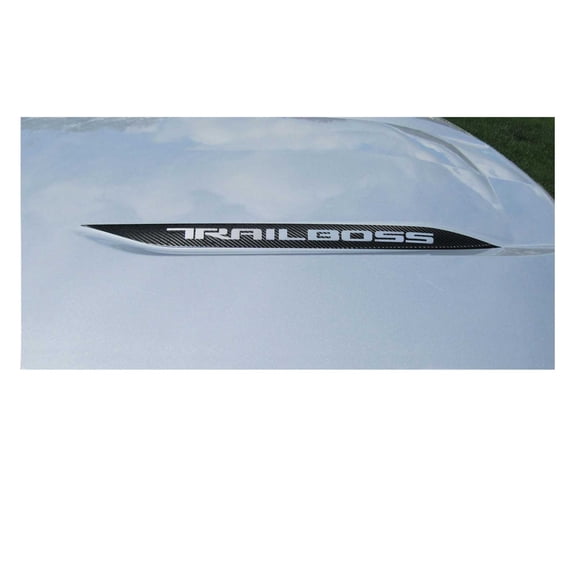 Chevy Silverado Carbon Fiber Trail Boss Hood Lettering Decals 2019-2026 Set of 2 GM Licensed