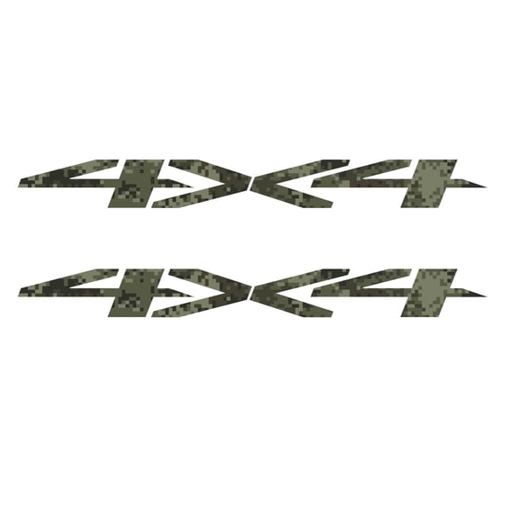Chevy Silverado Custom Camouflage 4X4 Bedside Decals 2019-2026 Set of 2 GM Licensed