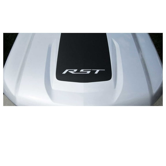 Chevy Silverado Gloss Black RST Hood Decal Graphic 2019-2026 GM Licensed