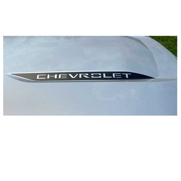 Chevy Silverado Matte Black Chevy Hood Decals 2019-2025 Set of 2 GM Licensed