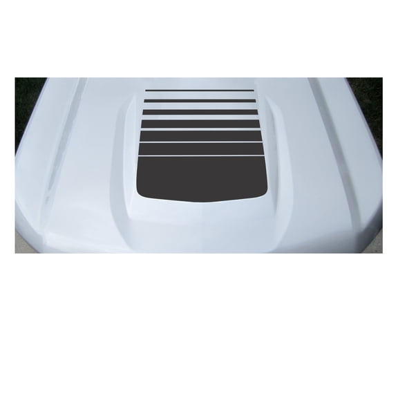 Chevy Silverado Matte Black Fade Hood Decal Graphic 2019-2026