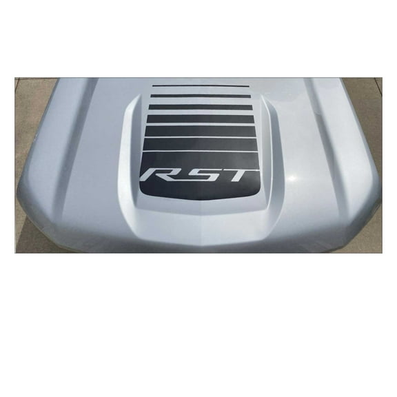 Chevy Silverado Matte Black RST Fade Hood Decal Graphic 2019-2026 GM Licensed