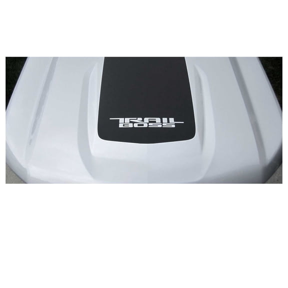 Chevy Silverado Matte Black Trail Boss Hood Decal Graphic 2019-2026 GM Licensed