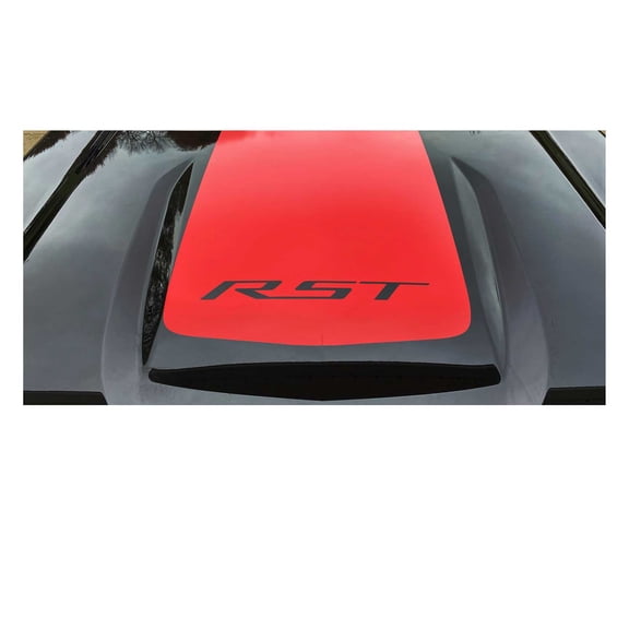 Chevy Silverado Red RST Hood Decal Graphic 2019-2026 GM Licensed