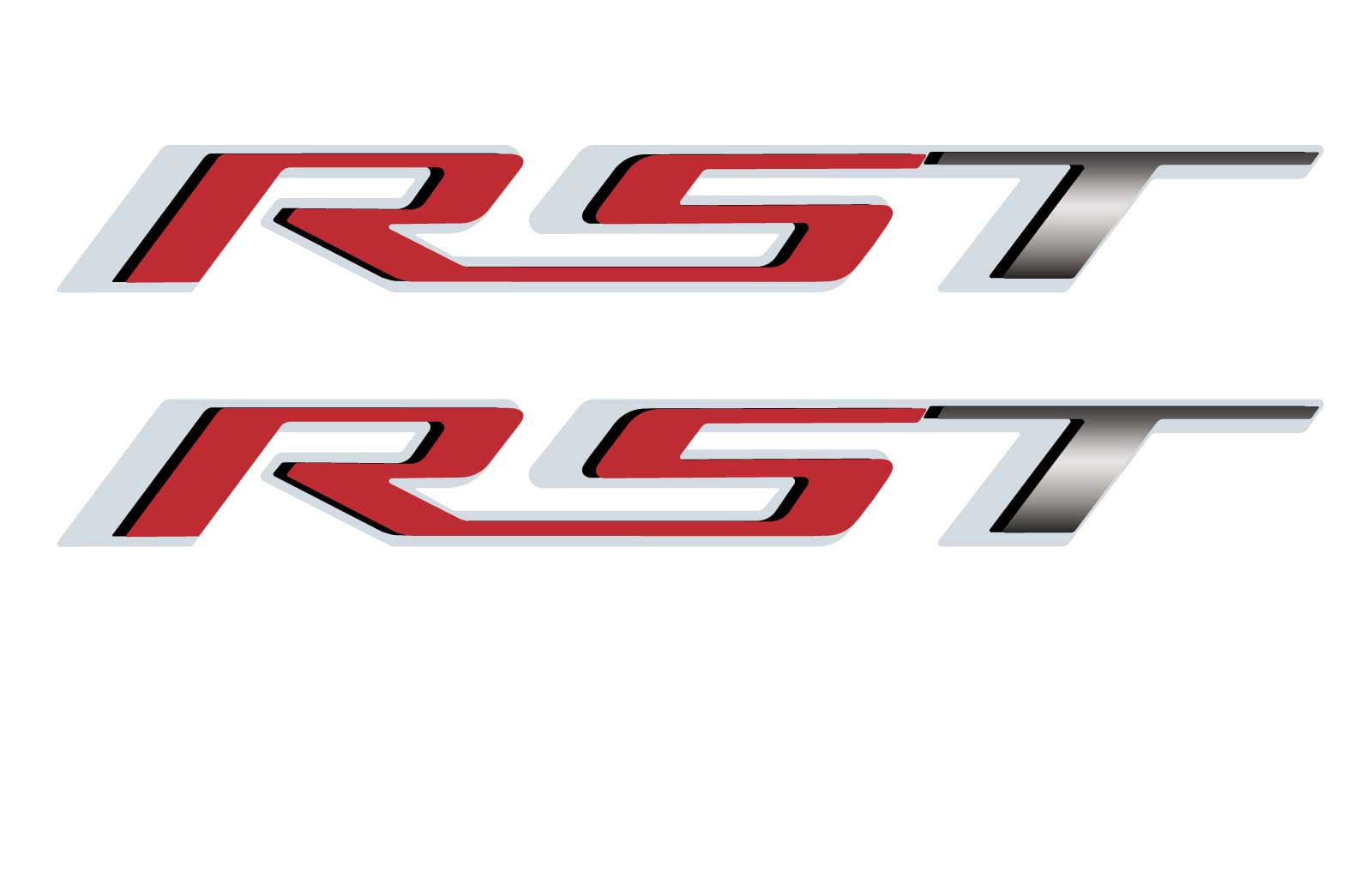 Red Rst Rocker Graphic Chevy Silverado Red RST Truck Bedside Decals 2019-2025 Set of 2 GM ...