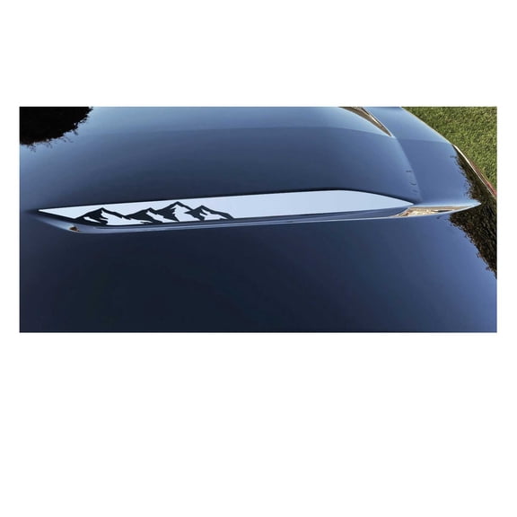 Chevy Silverado Silver Mountains Hood Decals 2019-2026 Set of 2 GM Licensed