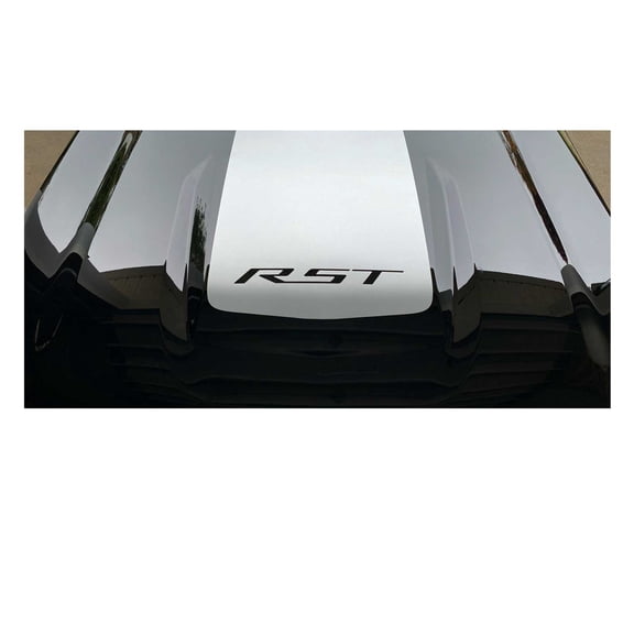 Chevy Silverado Silver RST Hood Decal Graphic 2019-2026 GM Licensed