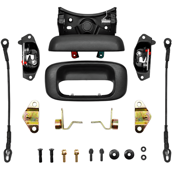 Chevy Silverado Tailgate Latch Rebuild Kit for 1999-2006 GMC Sierra, Rear Tailgate Gasket Bezel Lock Bolt Hinge Set