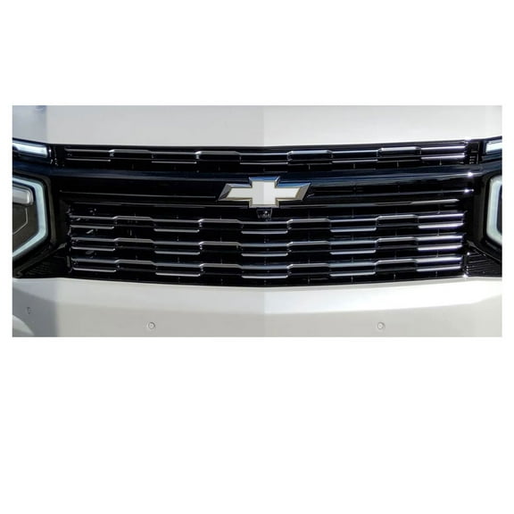 Chevy Silverado White Grille Tailgate Bowtie Emblem Overlay Decals 2019-2026 Set of 2