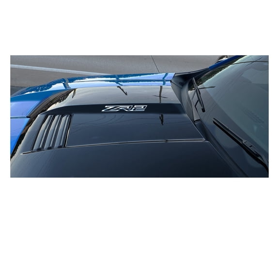 Chevy Silverado ZR2 Chrome Vinyl Hood Scoop Decals 2022-2025 Set of 2 - GM License