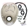thumbnail image 1 of Chevy Small Block 283-305-327-350-400 Aluminum Timing Chain Cover Set - Silver, 1 of 1