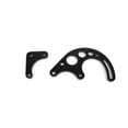 thumbnail image 1 of Chevy Small Block Long Water Pump Power Steering Bracket, Black - 2 Piece, 1 of 10
