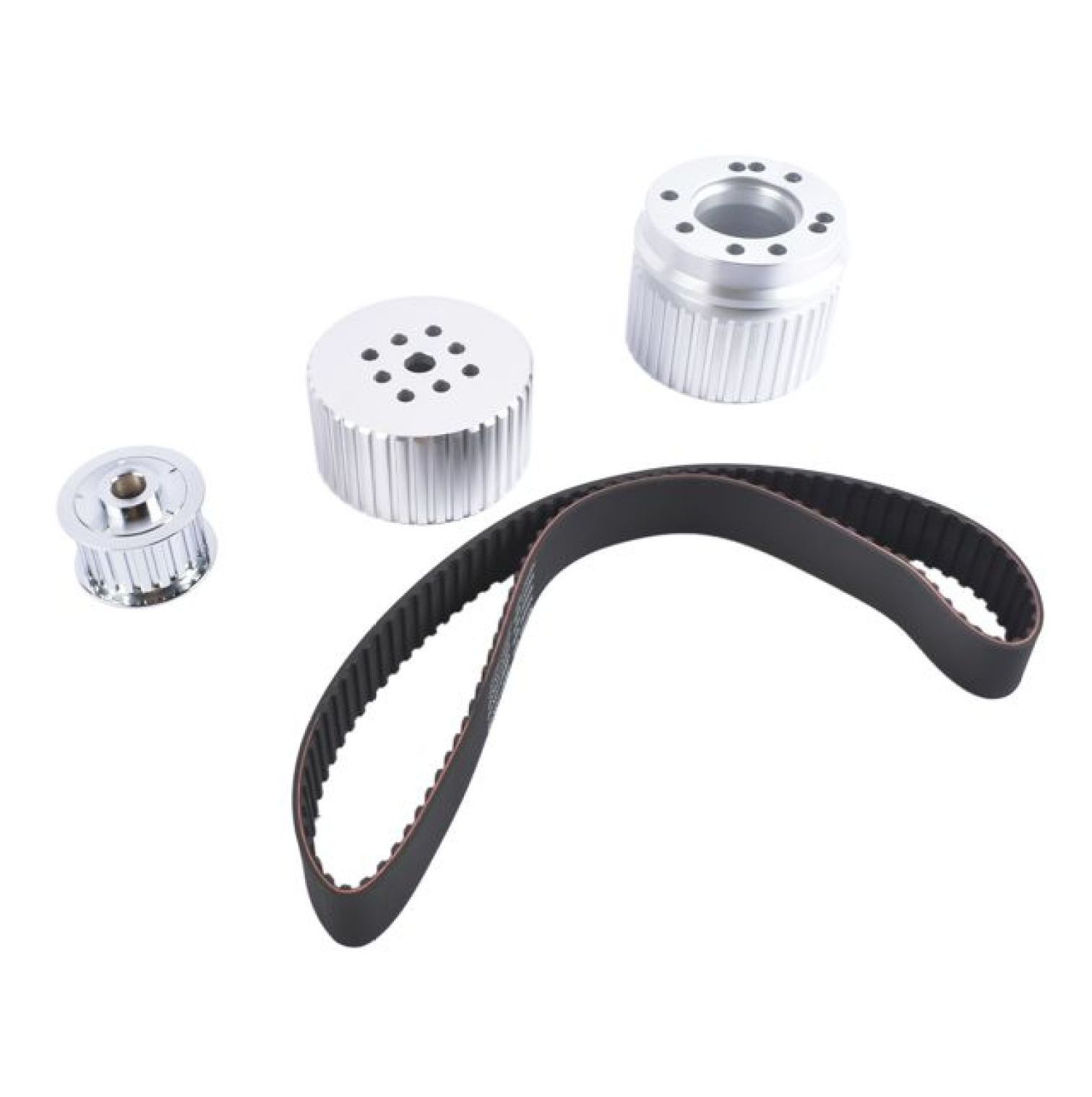 Alum Alternator Bracket+Pulley For Small Block Chevy Long Water