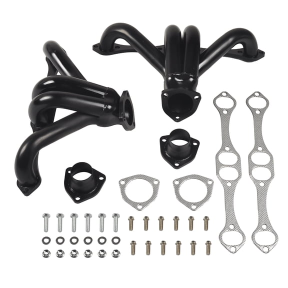 Chevy Small Block SB V8 Exhaust Manifold - 262/265/283/305/327/350/400 - MT001200 - 1.5"/2.5" Inlet/Outlet - 3-Bolt Flange