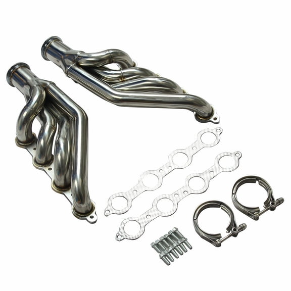 Chevy Small Block V8 LS1/LS2/LS3/LS6 Turbo Exhaust Manifold Headers - MT001039 - 97-14 Camaro/Corvette/CTS/Firebird/GTO - 1-7/8" Primary, 3" Collector