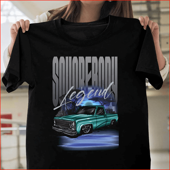 Chevy Square Body Legend, Truck, Pickup, Chevrolet, Vintage, Classic, C10 V40454 H091 V60771 Unisex T-Shirt, Up to Size 5XL
