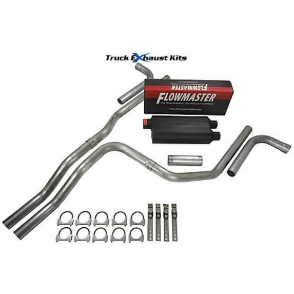 Chevy Suburban 2000-2006 2.5" Dual Exhaust Kit Side Exit Flowmaster 50 HD