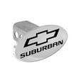 thumbnail image 1 of Chevy Suburban 2012-2016 Bowtie Chrome Plated Metal Trailer Hitch Cover Plug, 1 of 1