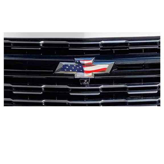 Chevy Suburban American Flag Grille Gate Bowtie Emblem Decals 2015-2020