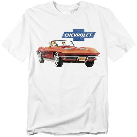 Chevy T-Shirt Corvette Vintage Ad Unisex Graphic Tee for Men & Women