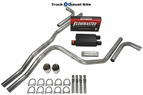Flowmaster 8525454 Silenziatore Di Scarico Super 40 Series: Acciaio Inossidabile, Tecnologia Delta Flow, Per Prestazioni E Suono Profondo