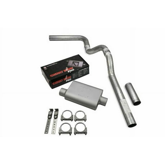 Chevy Tahoe 07-14 3" Single Exhaust Kit S Exit Cherry Bomb Pro No Tip