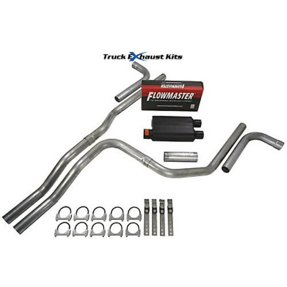 Chevy Tahoe 2007-2014 2.5" Dual Exhaust Kit Side Exit Flowmaster Super 44