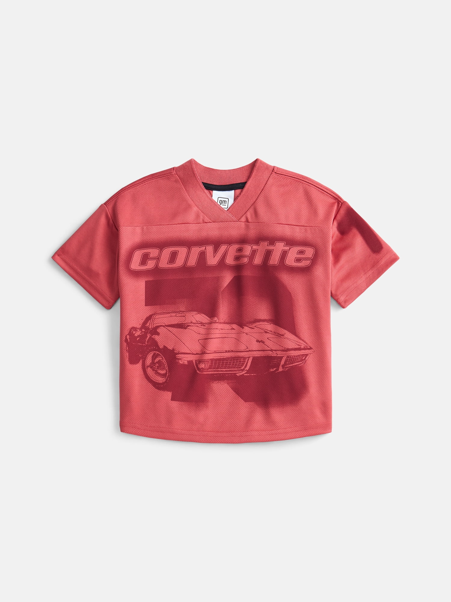 Chevy Corvette Toddler Boys V Neck Graphic Jersey with Short Sleeves, Sizes 12M-5T