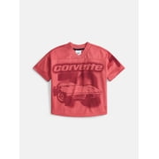 Chevy Corvette Toddler Boys V Neck Graphic Jersey with Short Sleeves, Sizes 12M-5T