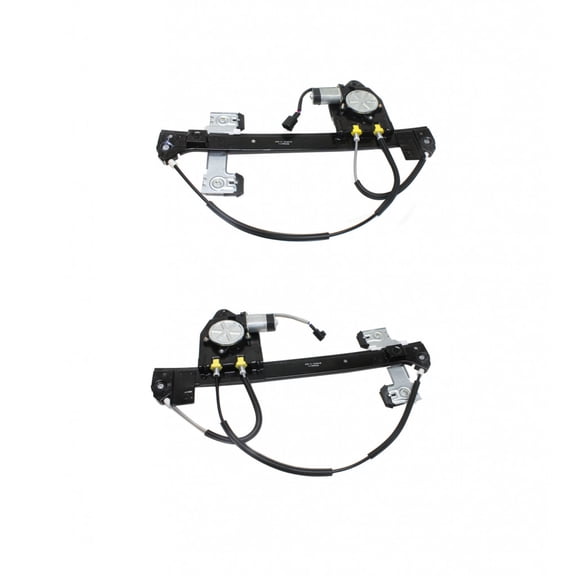 For Chevy Trailblazer 2002-2009 Power Window Regulator & Motor Assembly Driver and Passenger Side | Pair | Rear | GM1550109, GM1551109 | 19331462, 19331463