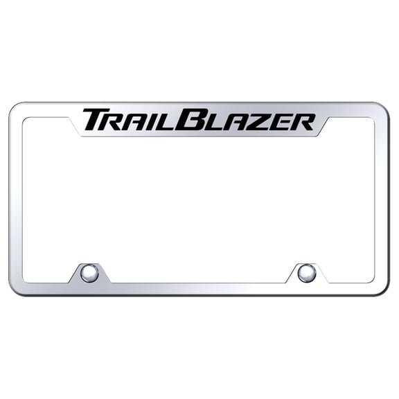 Chevy Trailblazer Logo Stainless Steel Truck CutOut License Plate Frame (Chrome)