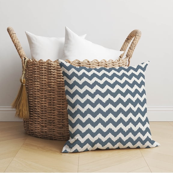 Chevy Tribal Blue Throw Pillow