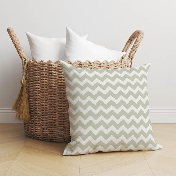 Chevy Tribal Light Green Throw Pillow