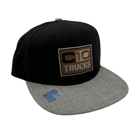 Chevy Trucks C10 Black and Gray Flat Bill Hat - Adult Size