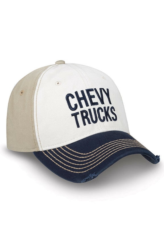 Chevy Trucks Khaki Tan and Blue Hat