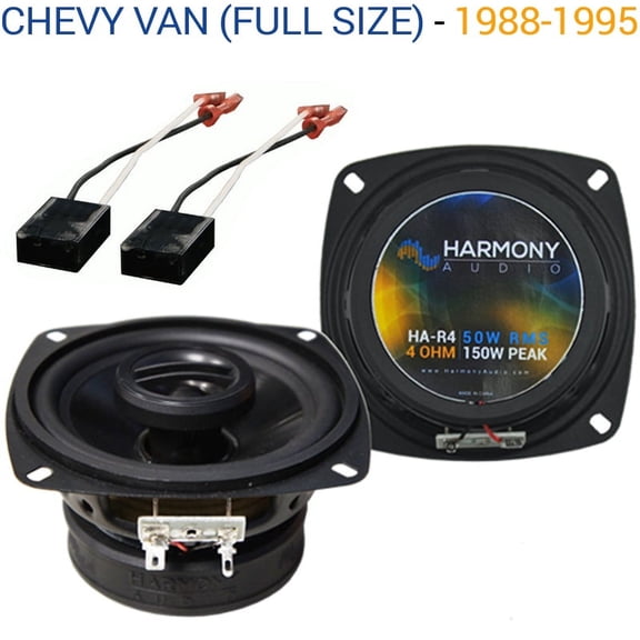 Chevy Van (Full Size) 1988-1995 Factory Speaker Upgrade Harmony R46 Package New
