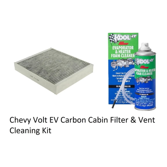 Chevy Volt Interior Vent  Cabin Filter Cleaning Kit, 2016-2019