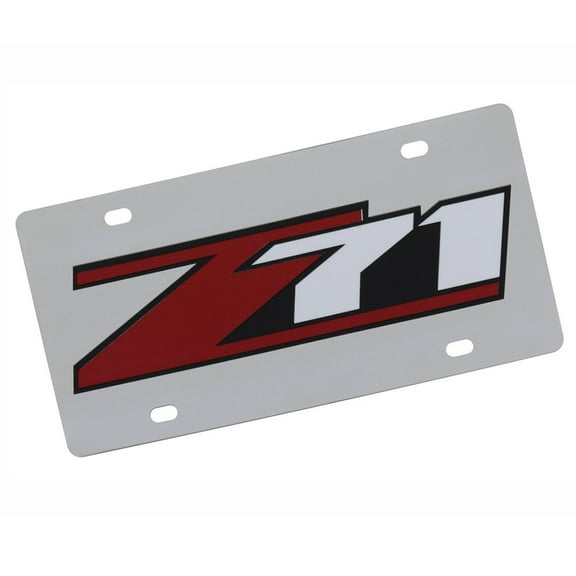 Chevy Z71 Badge License Plate (Chrome)