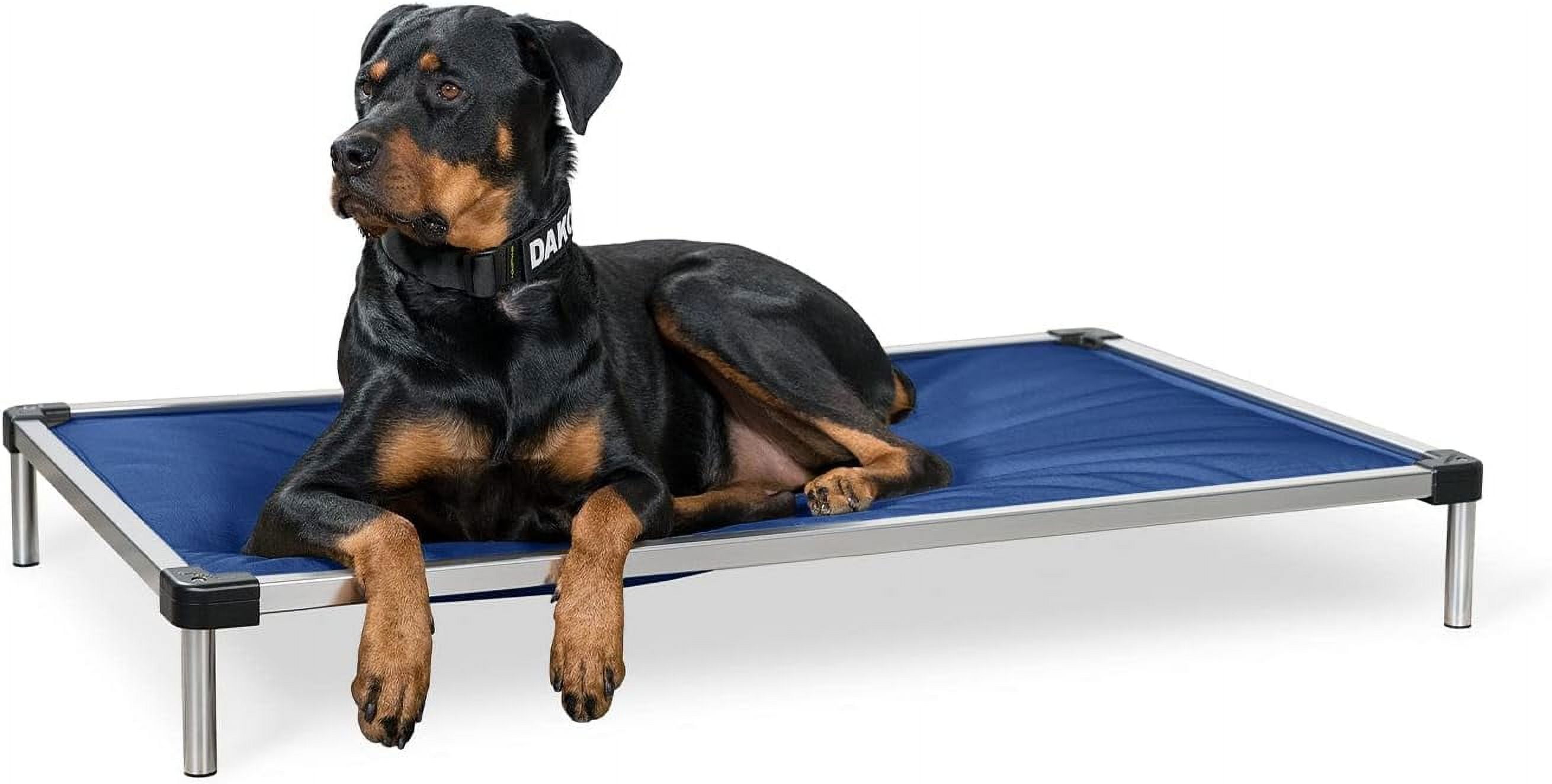 Chew Elevated Padded Dog Crate Bed Dog Bed, Chew Resistant Indestructible Dog Cot, Large, Medium